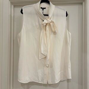 Lafayette 148 100% Silk Top in Cloud